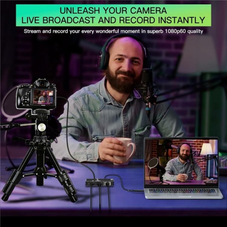 C9 USB 3.0 Gigabit Ethernet Loop Out Adapter 4K 60Hz HDMI Video Capture Card