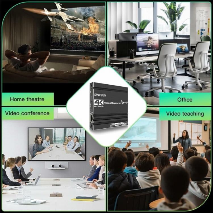 C9 USB 3.0 Gigabit Ethernet Loop Out Adapter 4K 60Hz HDMI Video Capture Card