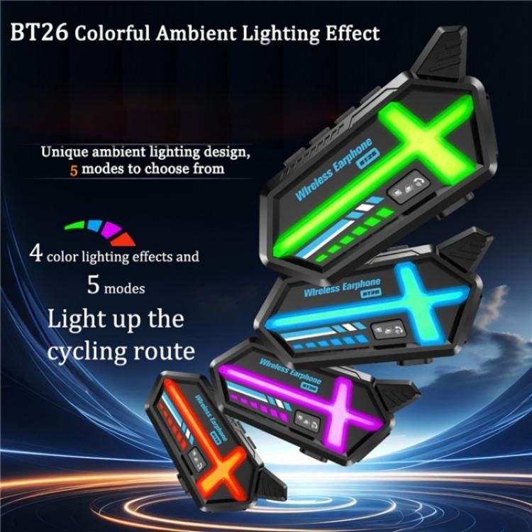 BT26 Outdoors Waterproof 500m Intercom Motorcycle Helmet Bluetooth Headset