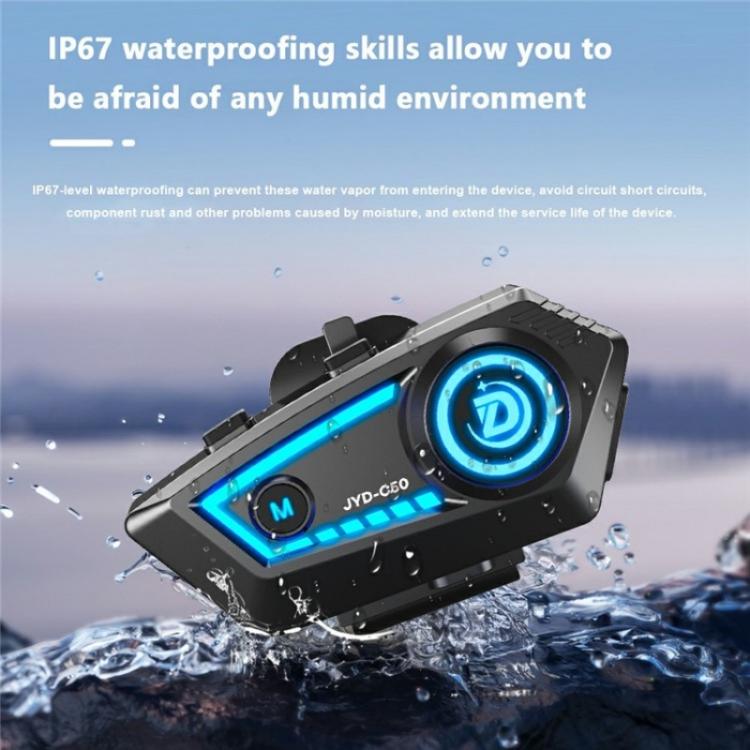 JYD-C50 Rhythm Light Motorcycle Helmet Wireless Bluetooth Music Headset