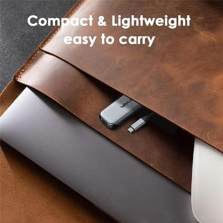 WAVLINK NWU340GD With 95W Charging Port 5Gbps USB-C to RJ45 Ethernet Adapter Converter