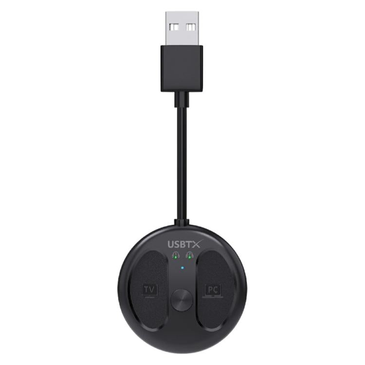 For TV PC LE524 USB Bluetooth 5.4 Audio Transmitter 50m Range Dual Connection Adapter