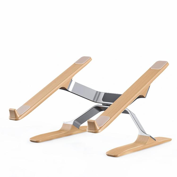 P70W Adjustable Height Solid Wood + Aluminum Alloy Cooling Stand for 14-16 inch Laptops, P70W