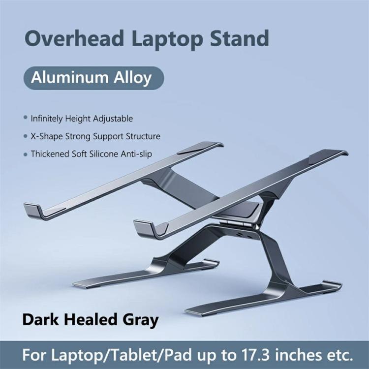 P70 X-Shape Aluminum Alloy Stand Height Adjustable Foldable Cooling Bracket for Laptop / Tablet, P70