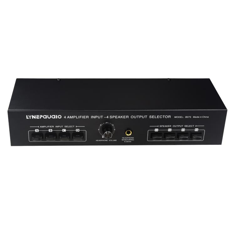 B075 4 Input 4 Ooutput Power Amplifier Speaker Selector Switcher,  300W Sound Quality Per Channel No Loss