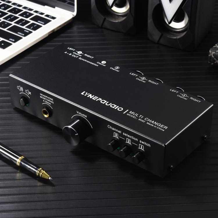 B082 3 Input 3 Output Audio Signal Selector Balanced Line Switcher