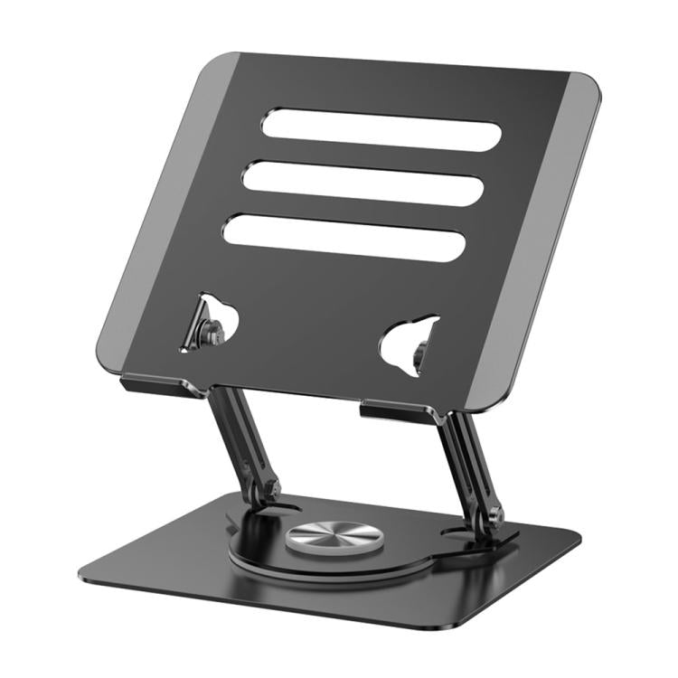 J61 Height Adjustable Rotating Foldable Carbon Steel Desktop 12-17.3 inch Tablets Laptop Stand, J61