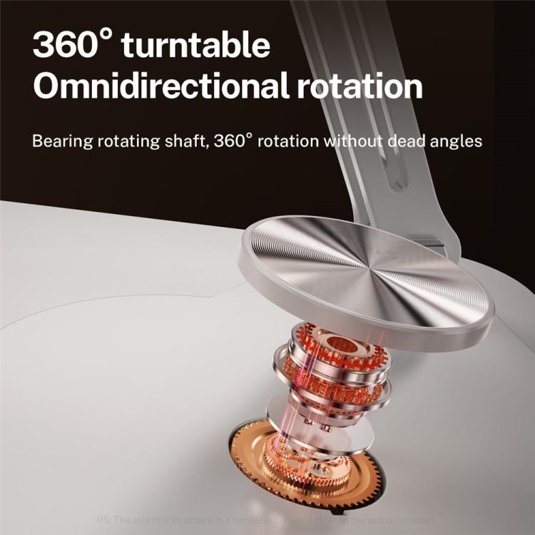 J61 Height Adjustable Rotating Foldable Carbon Steel Desktop 12-17.3 inch Tablets Laptop Stand, J61