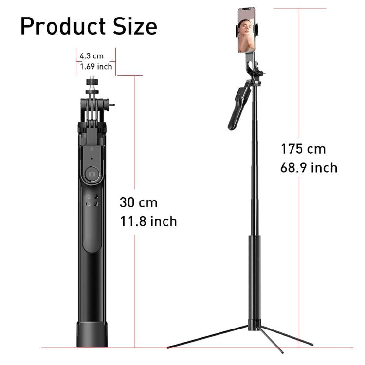 K31 Smartphone Remote Control Live Streaming Photography Stand Aluminum Alloy Selfie Stick Tripod, K31