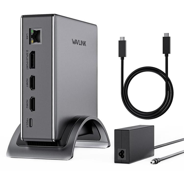 WAVLINK UMD27PRO 8K 30Hz / 4K 144Hz 140W PD HUB Adapter, US Plug, EU Plug, UK Plug, AU Plug