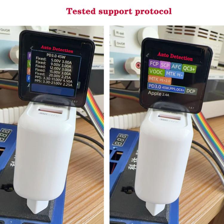 TE-PD45 GaN 45W PD3.0 / Type-C + USB 3.0 Charger with Type-C to Type-C Data Cable, US  Plug