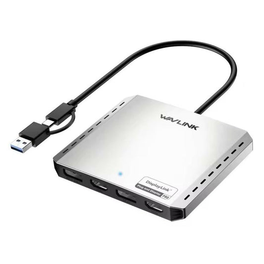 WAVLINK UG7501DH 85W Upstream Charging 2DP + 2HD Converter 4K / 8K Display Adapter, UG7501DH