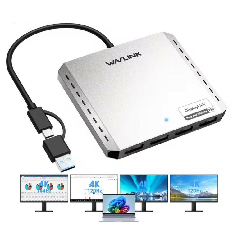 WAVLINK UG7501H 85W Upstream Charging 4 HD Converter 4K Display Adapter