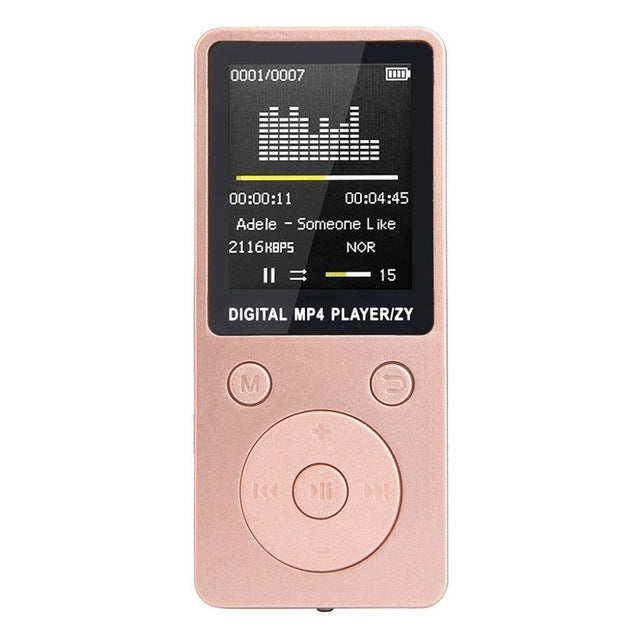 2019 Fashion Portable MP4 Lossless Sound Music Player FM Recorder walkman player mini Support music, radio, recording, 3
