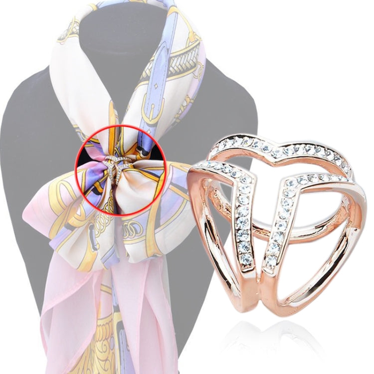 Scarf  Buckle Accessories Brooch Simple Three Square Crystal Shawl