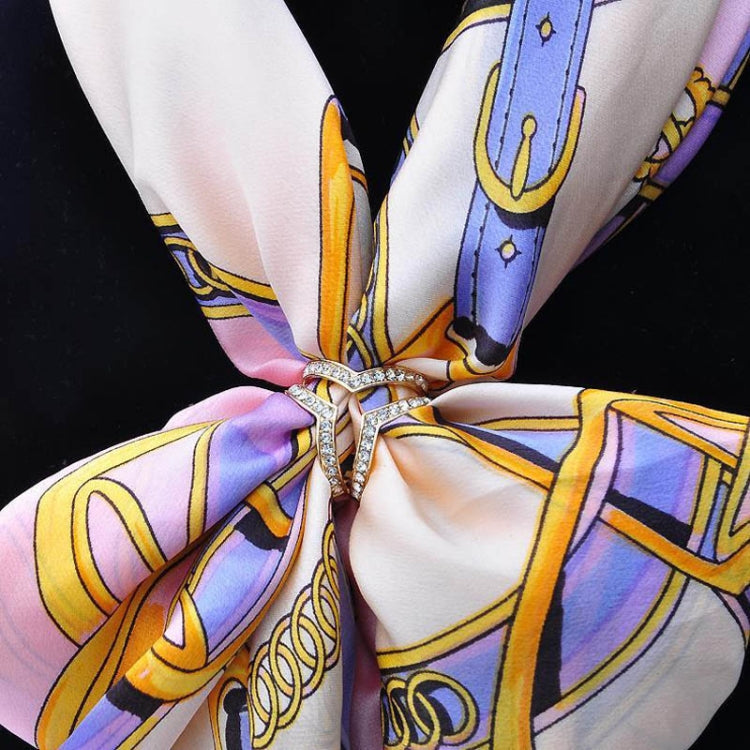 Scarf  Buckle Accessories Brooch Simple Three Square Crystal Shawl