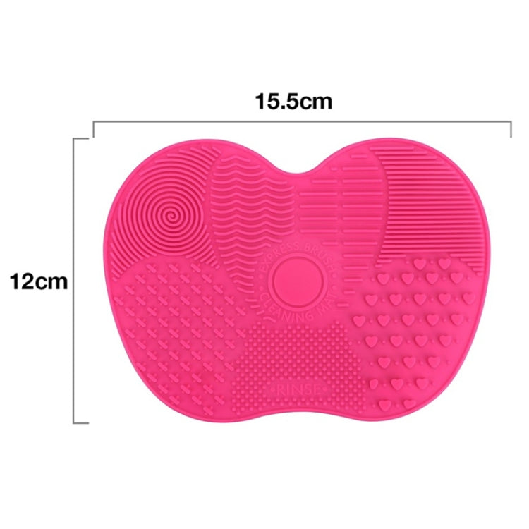 Silicone Brush Cleaner Mat Washing Tools for Cosmetic Make up Eyebrow Brushes Cleaning Pad Scrubber Board Makeup Clean Tool, Pink, Green, Black, Deep purple, Light purple, Rose red