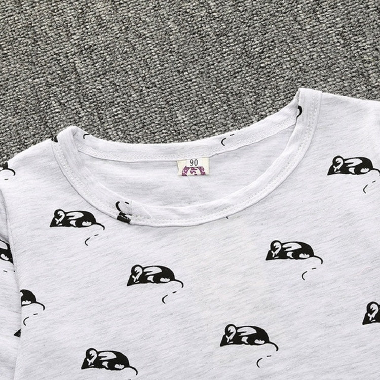 Spring and Autumn Girls Cartoon Mouse Pattern Long Sleeve Dress