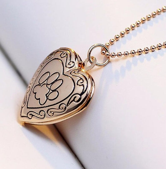 DIY Heart-shaped Photo Frame Memory Locket Pendant Necklace Jewelry