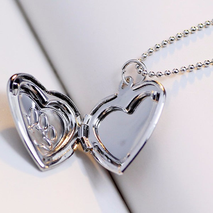 DIY Heart-shaped Photo Frame Memory Locket Pendant Necklace Jewelry