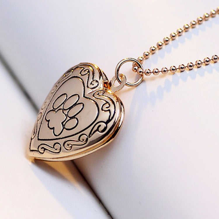 DIY Heart-shaped Photo Frame Memory Locket Pendant Necklace Jewelry