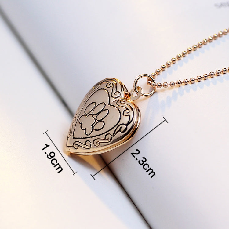 DIY Heart-shaped Photo Frame Memory Locket Pendant Necklace Jewelry