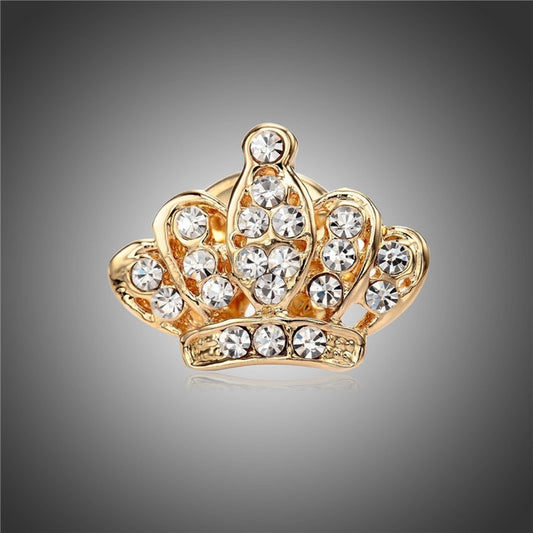 Mini Crown Shape Brooch For Woman