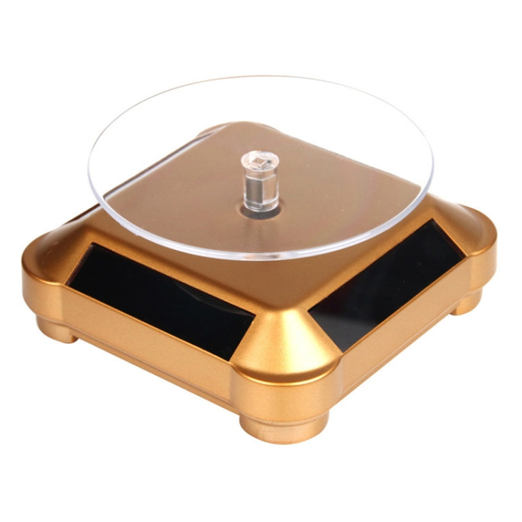 110*110*50mm Solar Showcase Automatic Rotating Stand 360 Turntable For Necklace Bracelet Watch Display