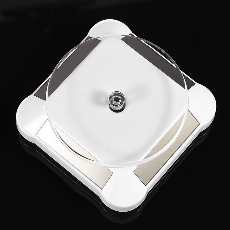 110*110*50mm Solar Showcase Automatic Rotating Stand 360 Turntable For Necklace Bracelet Watch Display