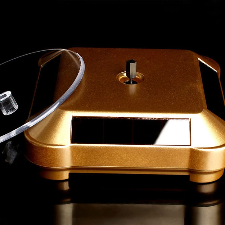 110*110*50mm Solar Showcase Automatic Rotating Stand 360 Turntable For Necklace Bracelet Watch Display