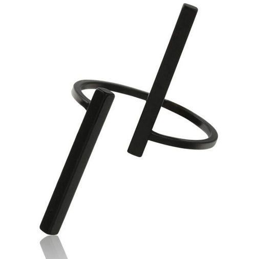 Creative Simple Geometry Opening Finger Rings Personality Jewelry