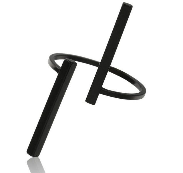 Creative Simple Geometry Opening Finger Rings Personality Jewelry