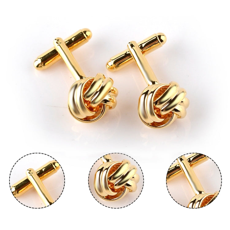 French Style Fashion Knot Design Men Cufflinks， Party Suit Shirt Cuff Buttons
