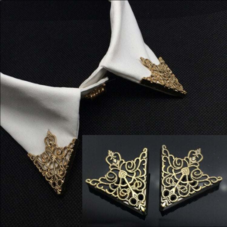1 Pair Crown hollow pattern collar buckle