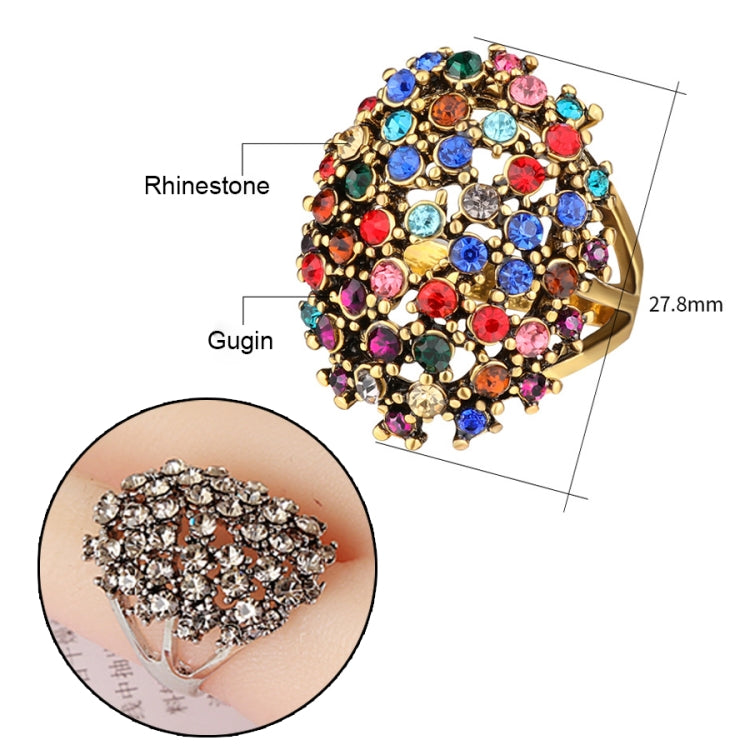 Women Charms Bohemia Jewelry Antique Resin Ethnic Rings