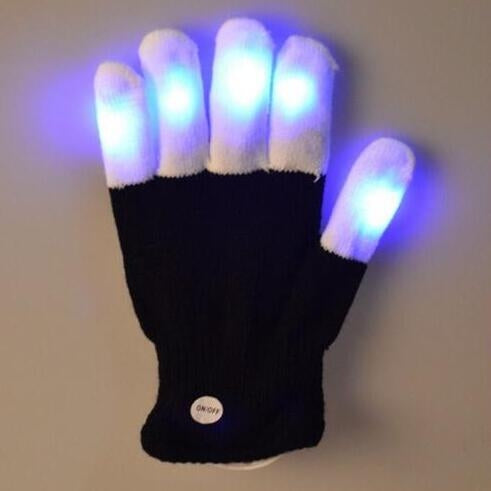 LED Colorful Luminous Performance Gloves Children Gloves, One Pair