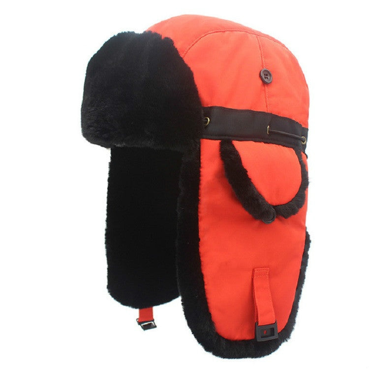 Winter Outdoor Padded Adjustable Head Circumference Ski Hat Warm Ear Protected Cap Flight Hats