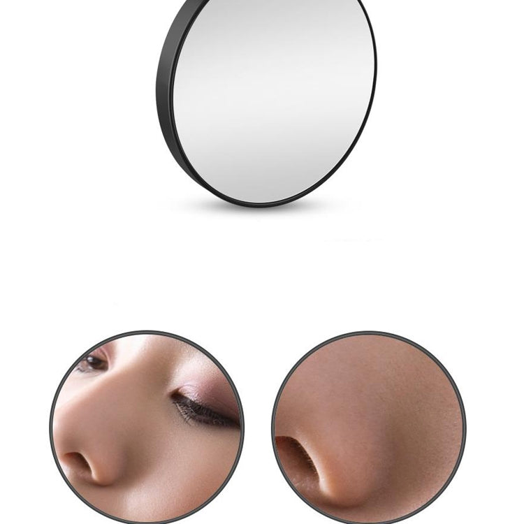 Magnification Small Round Mirror with Suction Cup Makeup Mirror 8.8cm Magnification Makeup Mirror