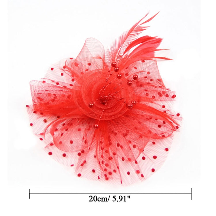 Handmade Bride Mesh Hair Accessories Wedding Photo Hat Headwear