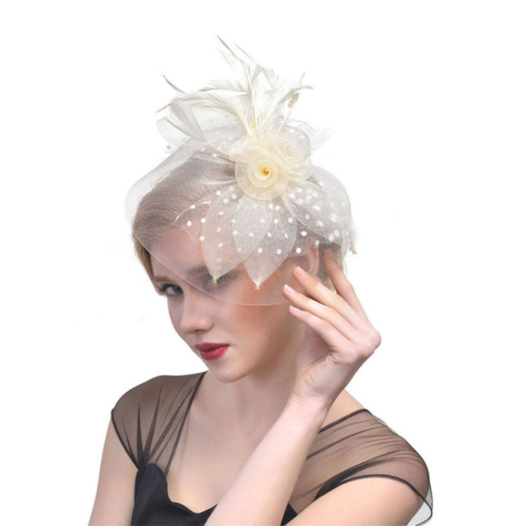 Handmade Bride Mesh Hair Accessories Wedding Photo Hat Headwear