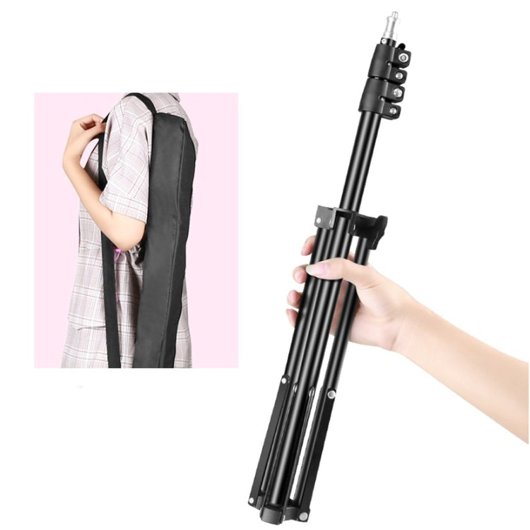 Dimmable Color Temperature LED Ring Fill Light Live Broadcast Set, 14 inch+Phone Clip With 2.1m Tripod Mount, CN Plug, 18 inch+ Phone Clip With 2.1m Tripod Mount, CN Plug, 18 inch+6 Phone Clips+Microphone Pole With 2.1m Tripod Mount, CN Plug