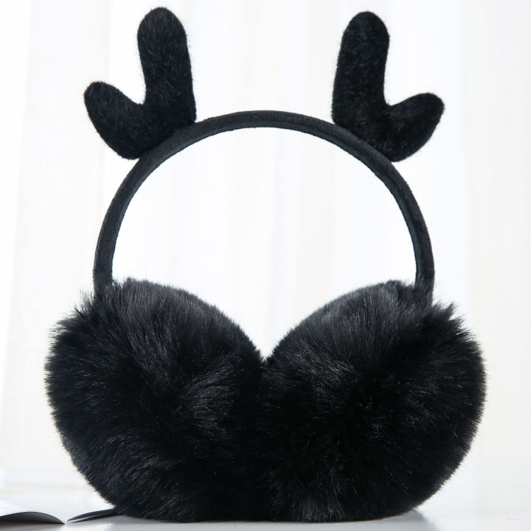 Antler Plush Earmuffs Winter Warm Fashion Retractable Ear Warmer