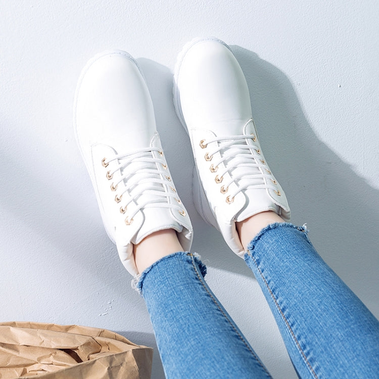 Couple Casual Big Head Warm Shoes Martin Boots