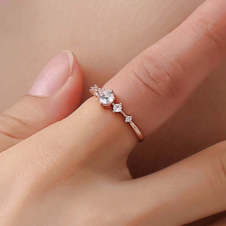 Fashion Women Vintage with Diamond Metal Ring