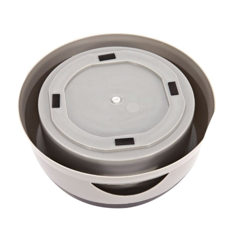 Pet Non-wet Mouth Splash-proof Drinking Fountain Dog Anti-overflow Car Bowl, Army Green, Grandma Ash