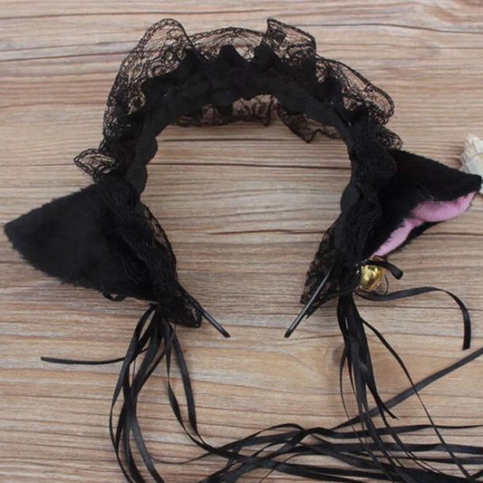 Cute Lace Cat Ears Headband Women Hair Accessory