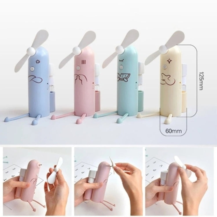 Creative Mobile Phone Bracket Cartoon Spray Mini Fan Portable Usb Fan