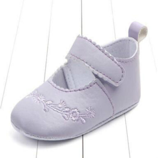 Baby Girl First Walkers PU Leather Cute Princess Crib Shoes