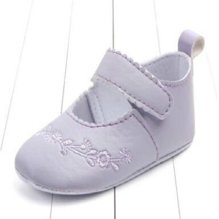 Baby Girl First Walkers PU Leather Cute Princess Crib Shoes