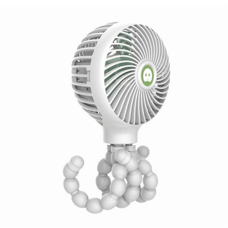 Octopus Deformed Cartoon Folding USB Rechargeable Mini Handheld Fan